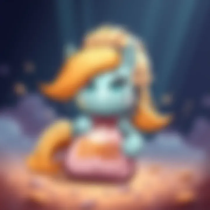 A cartoon-style fluffy pony holding a bag labeled 867 XMR, looking mischievous with a sly smile.