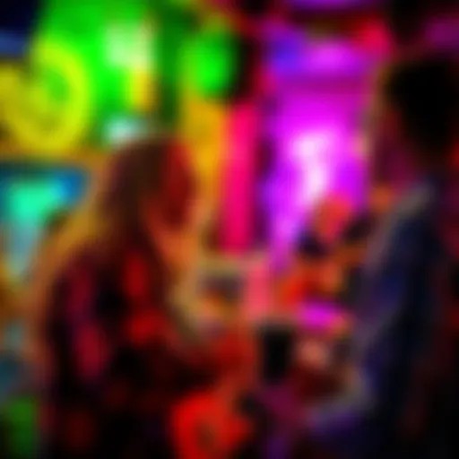 A newcomer enjoying live music at a local venue in Folkestone while connecting with others
