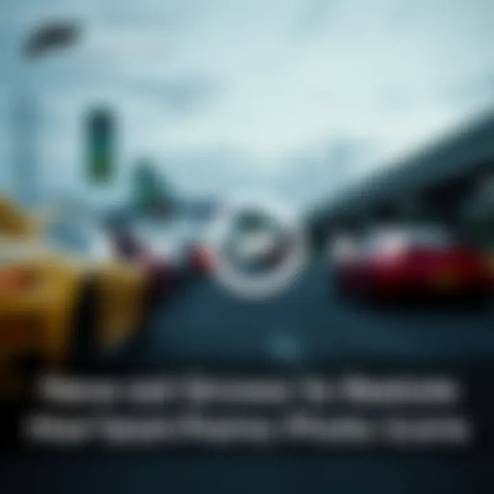 A screenshot showing the Horizon Promo photo icon in a racing game interface with cars lined up for photography.