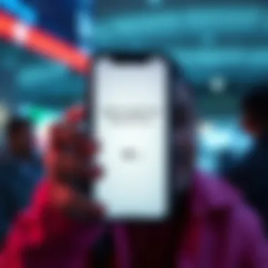 A smartphone displaying Apple Pay transaction notification while a person looks worried, symbolizing fraud concerns