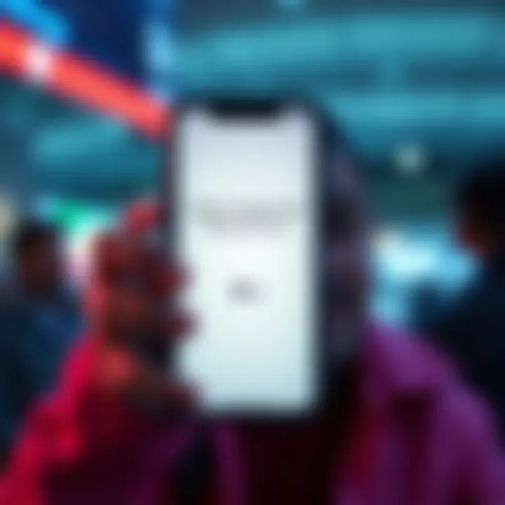 A smartphone displaying Apple Pay transaction notification while a person looks worried, symbolizing fraud concerns
