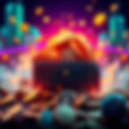 A graphic showing a wallet overflowing with tokens, inviting people to share their addresses for a free token giveaway.