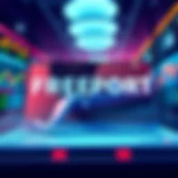 A digital illustration showing a prediction market platform with graphs and charts, symbolizing investing and market trends.