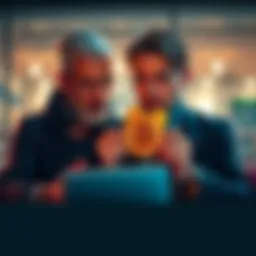 Friend reveals crypto theft A friend discussing stolen Bitcoin with a concerned expression, highlighting crypto security issues