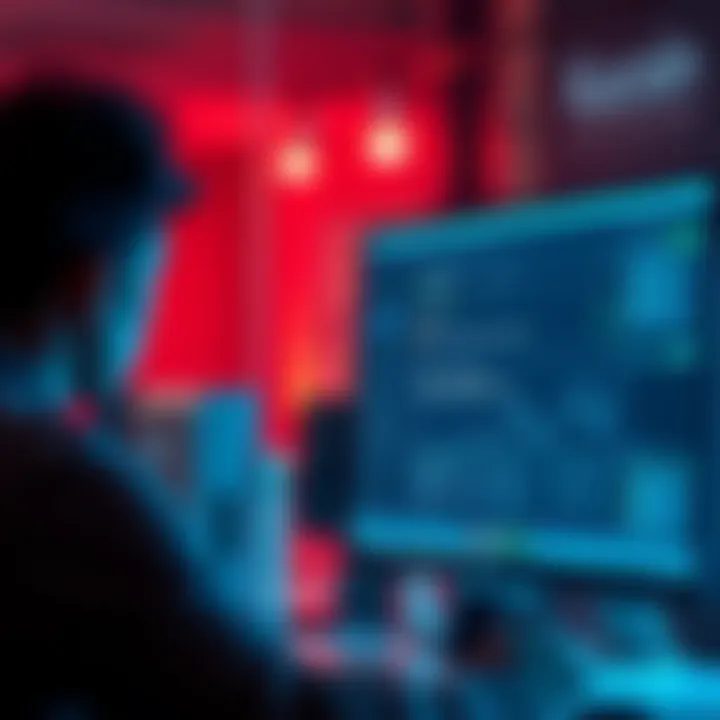 A frustrated person looking at a computer screen with a frozen deposit status on Kucoin, reflecting their concerns about delays in funds processing.