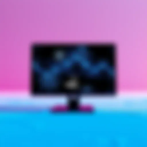 A computer screen showing a frozen advertisement with a loading symbol.