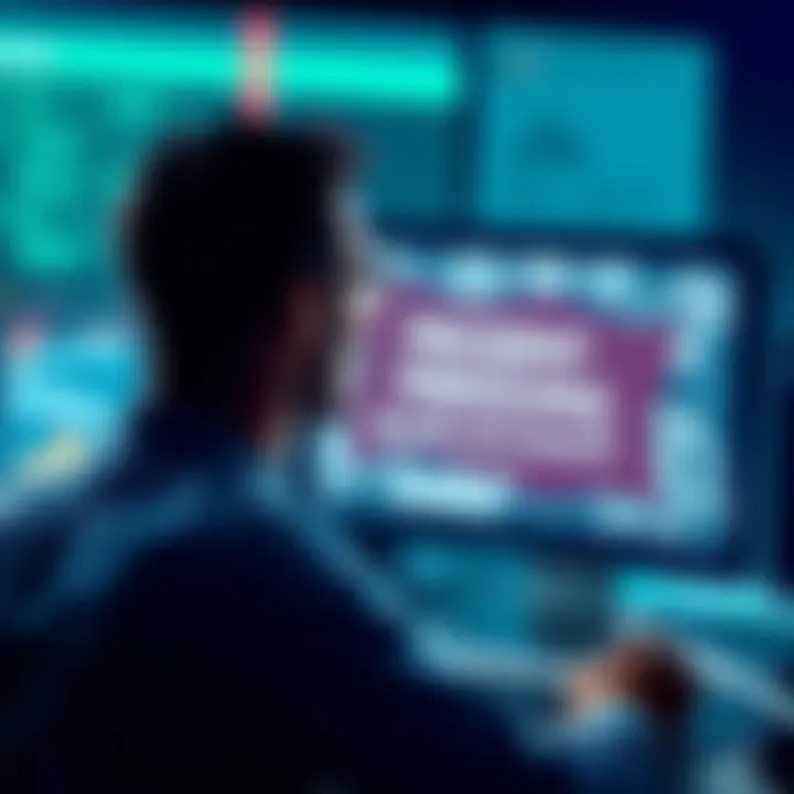 A person looking frustrated while staring at a computer screen displaying a frozen account message.