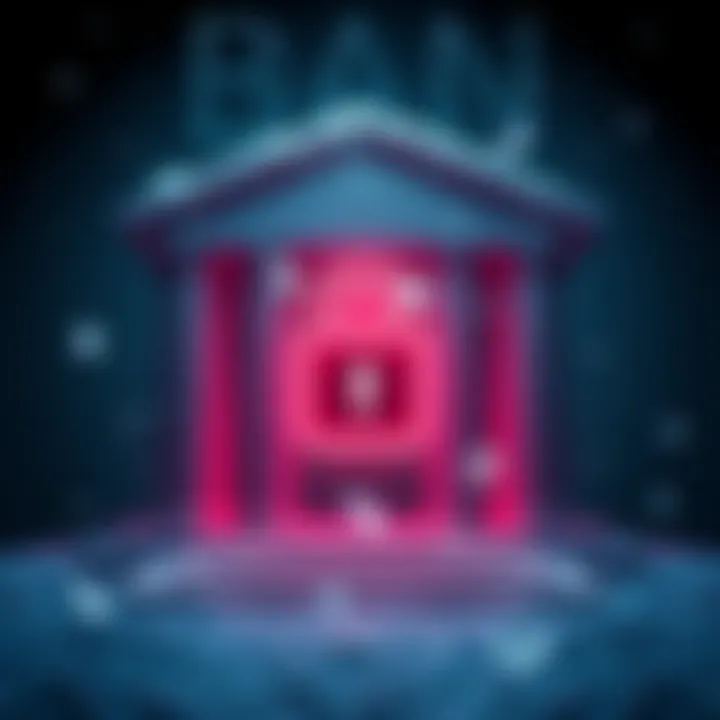 Frozen Bank Account A visual representation of a bank with a locked symbol, highlighting the issue of account freezes.