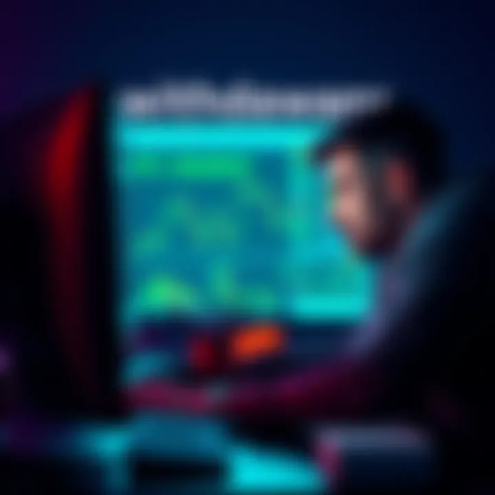 A person with a worried expression sitting in front of a computer, looking frustrated while checking their Kraken account for withdrawal issues