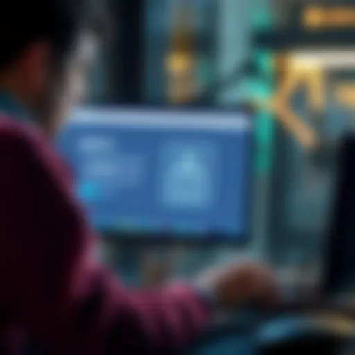 A person looking frustrated while using Ledger Live on a computer, showing a locked screen with a crypto wallet