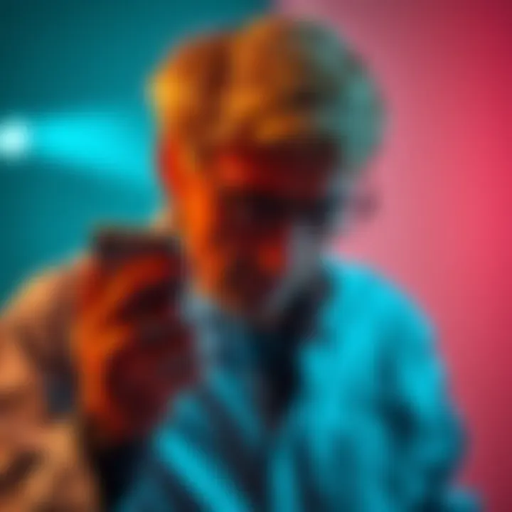 A person looking frustrated while trying to use the Revolut app on their smartphone, with a loading screen displayed on the screen.