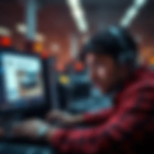 A person looking at a computer screen with a concerned expression, showing auction details and a vehicle image.