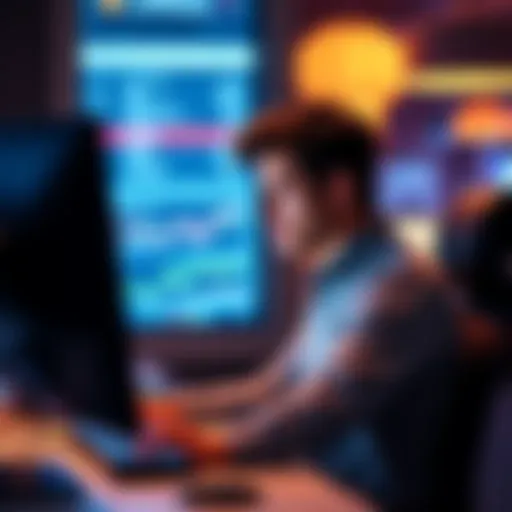 A person sitting at a computer looking frustrated while trying to withdraw funds from Coinbase.