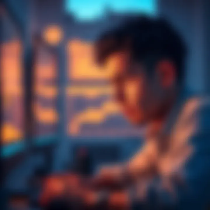 A frustrated user looks at their computer screen with confused expressions, highlighting their issues with Coinbase support regarding transactions and prices.