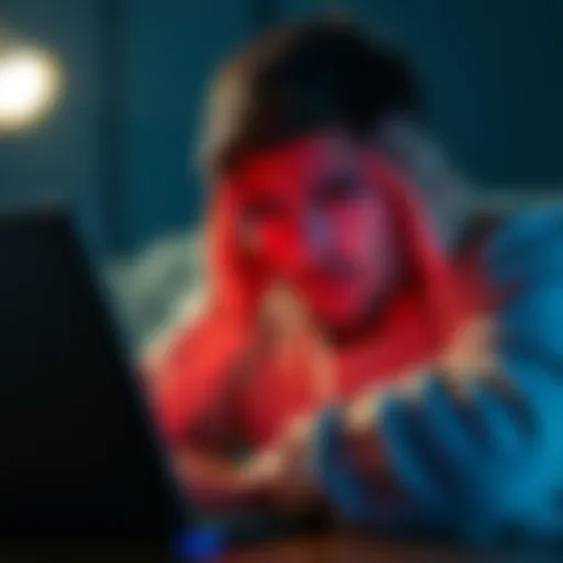 Person looks stressed while checking their Coinbase account on a laptop, showing a locked account message after a withdrawal.