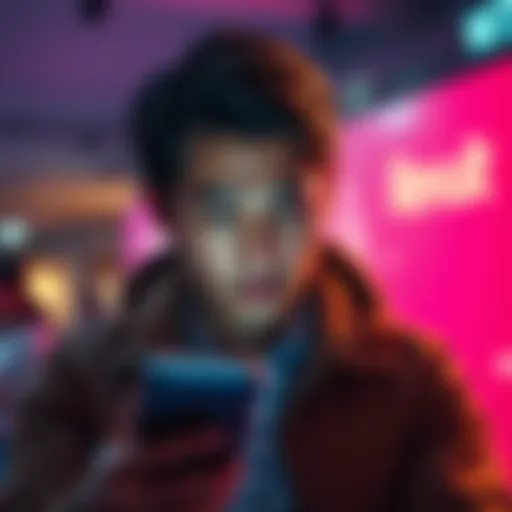 A person looking at their phone with a frustrated expression, representing dissatisfaction with Revolut's Metal plan promotion.