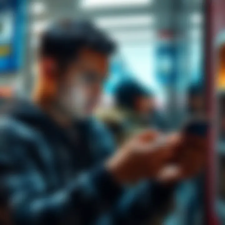 A person looking concerned while checking their phone for a delayed SEPA Instant transfer