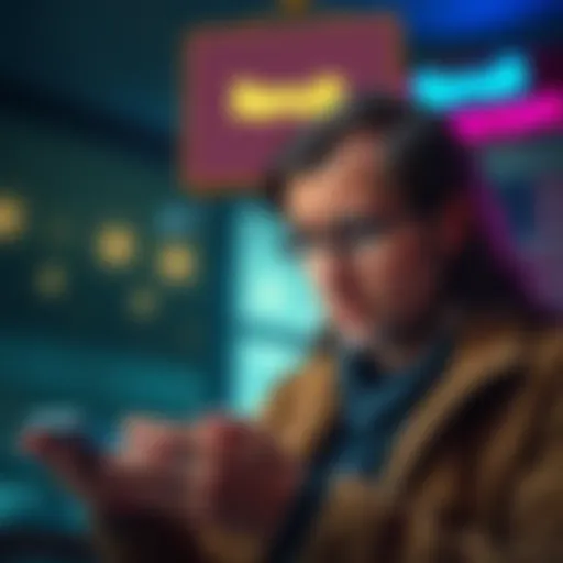 Frustrated customer looking at phone A frustrated Revolut account holder staring at their phone, feeling confused about account review status