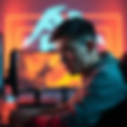 A disappointed player stares at their computer screen after failing to pull E2 Gallagher, showcasing their E1 Robin result instead.