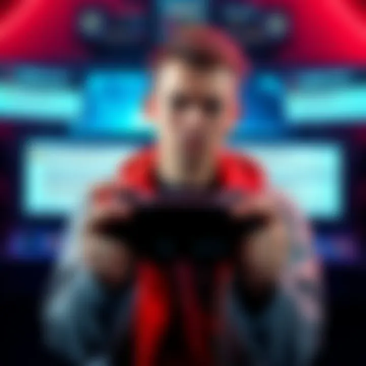 A gamer looks upset while holding a game controller, surrounded by screenshots of error messages from Arrow Out.