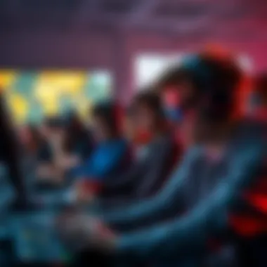 Group of gamers looking frustrated while trying to access a game on their screens