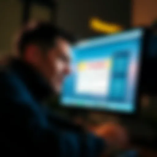 Frustrated Honeygain user A frustrated person looking at a computer screen displaying a Honeygain account suspension notice