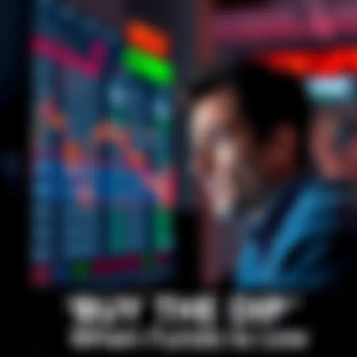 A person looking stressed while viewing stock market charts on a computer, showing declining numbers