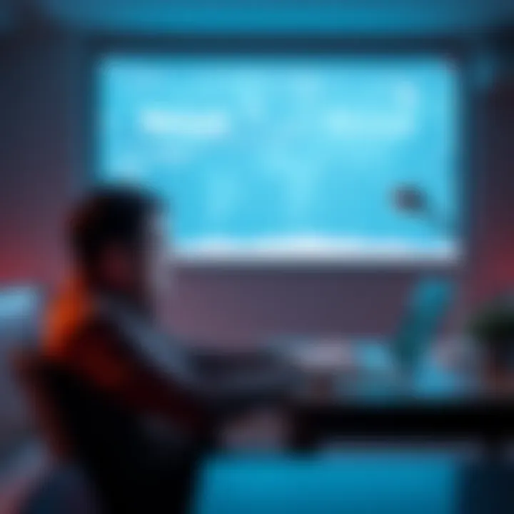 A man sitting at a table with a laptop, looking frustrated as he checks his frozen bank account on the screen.