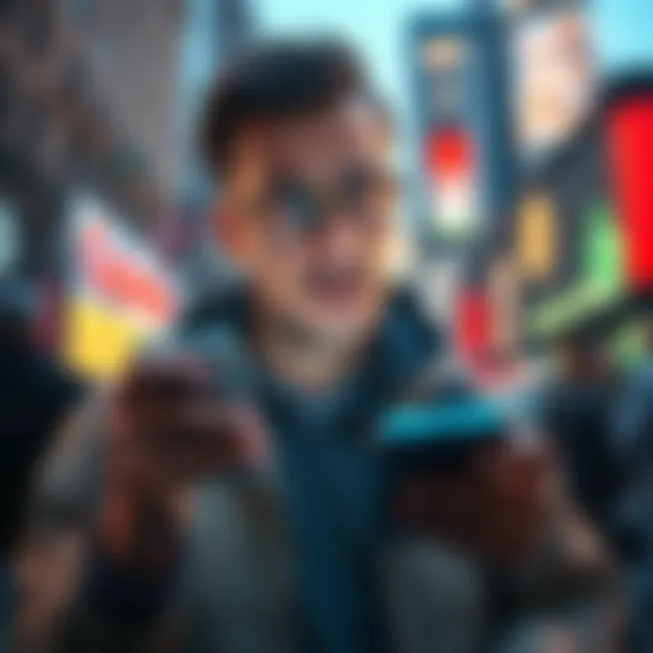 A New York resident looks worried while checking their crypto account on a smartphone, showing frustration over locked accounts with Gemini and Coinbase.