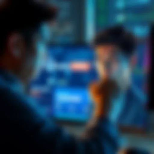 A person looking worried while staring at a computer screen showing a pending PayPal transaction