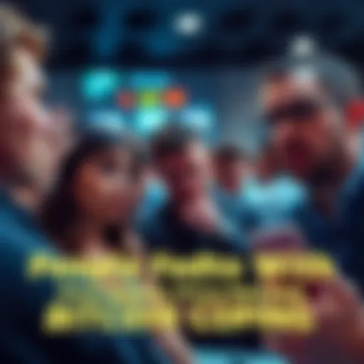 Group of people looking annoyed while talking about Bitcoin price drops in a forum setting