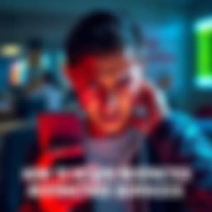 A person holding a phone with a worried expression, dealing with restricted account services
