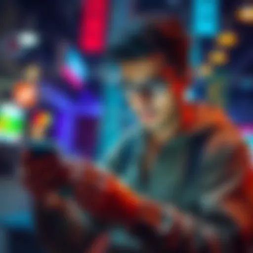 Person looking frustrated while checking their phone for e-transfer updates