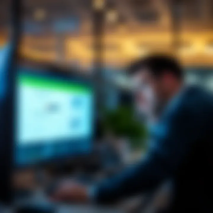 A person looking frustrated while checking their business account status on a computer screen, symbolizing verification delays.