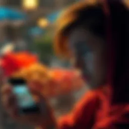 A person with a frustrated expression viewing Doordash ads on a phone, showing a screen with an ad playing.