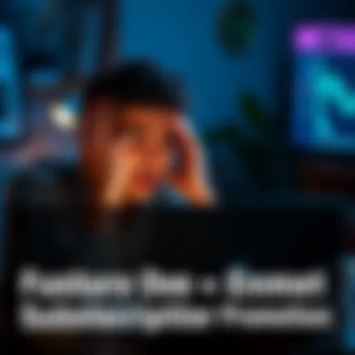 A person looking frustrated while using a laptop, expressing concerns about a Metal subscription issue.