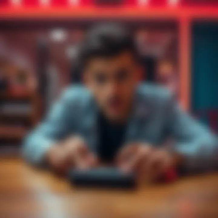 Frustrated person using Ledger Live A person looking frustrated while trying to send cryptocurrency on Ledger Live with a Nano X device on the table