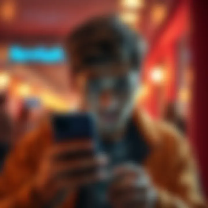 Frustrated person looking at phone A frustrated person staring at their phone with a worried expression, indicating issues with their Revolut account