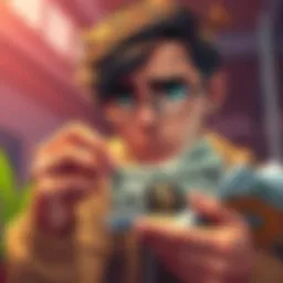 Person looking frustrated with money Individual showing disappointment while examining small earnings from DeFi farming, indicating a struggle with low returns