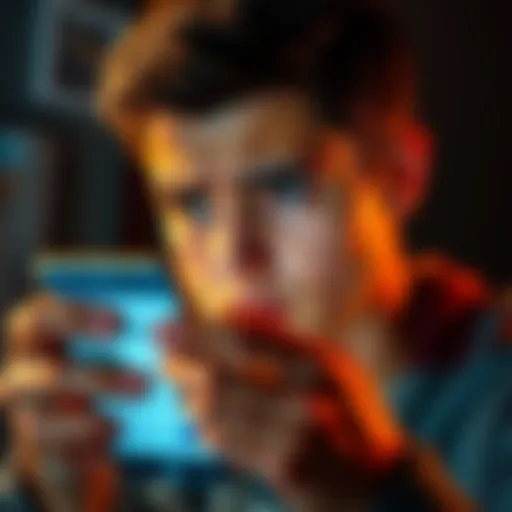 A person looks frustrated while holding their phone, showing an app with a long ad duration notice.