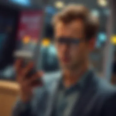 A person looking frustrated while holding a smartphone, symbolizing issues with account access