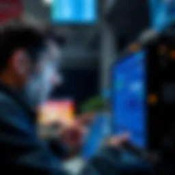 A person showing frustration while viewing a screen that displays transaction fees and USDC amount