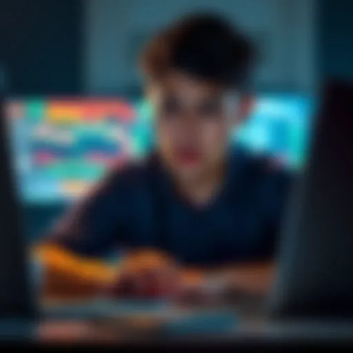 A person looking confused while trying to use Ethereum dApps on a laptop, representing the challenges of user experience.