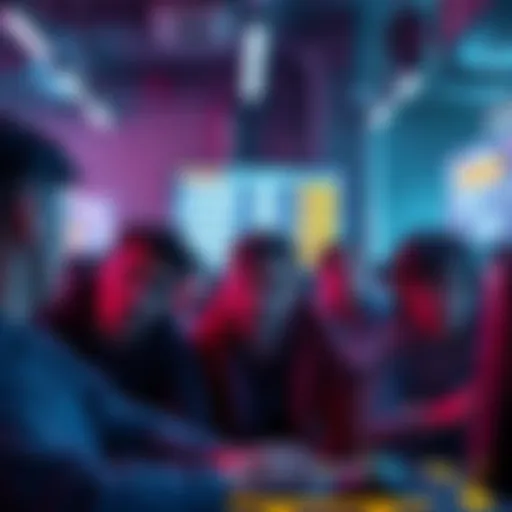 Frustrated players in a game A group of players looking disappointed while playing a mini-game, with scores displayed on the screen, showing perfect scores but no wins.