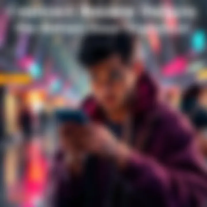 A person looking worried while checking their phone for updates on a contract review with Revolut.