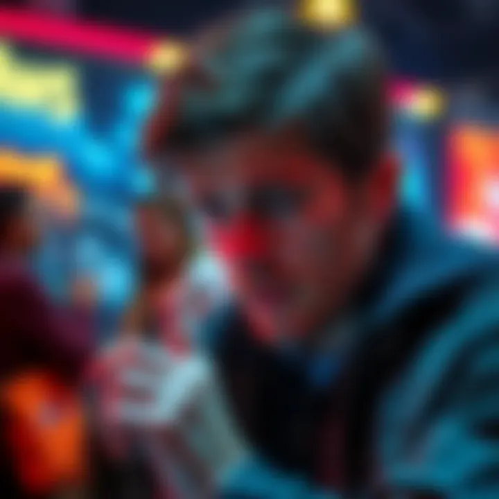 A user looking frustrated at their smartphone with misleading ads