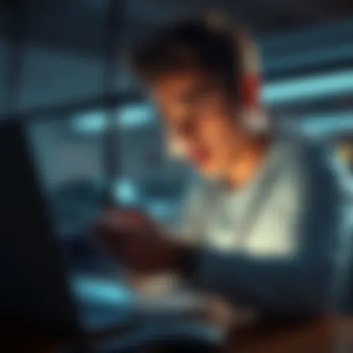 A person looking worried while checking their cryptocurrency wallet on a laptop, indicating a delay in receiving SOL after a purchase