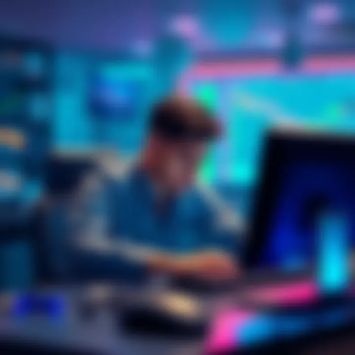 A person looks upset while sitting at a computer, showing frustration over locked funds in a crypto exchange.