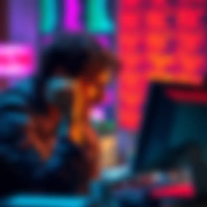 Frustrated user with computer A person showing frustration while looking at a computer screen, symbolizing delays in KYC approval