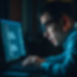 User showing frustration while viewing persistent server error messages on a laptop